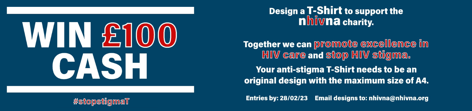 Design a T-Shirt to support NHIVNA
